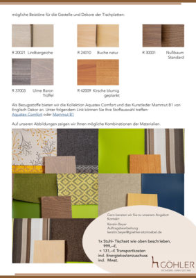 Göhler Sitzmöbel GmbH - Aktuelle Angebote